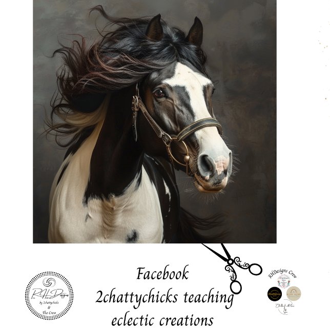 Majestic Horse Sovereign's Grace  Decoupage  Tissue Paper (Creator Uploaded)