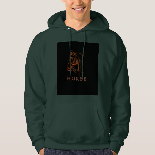 Majestic Horse Spirit T-Shirt Hoodie (Front)