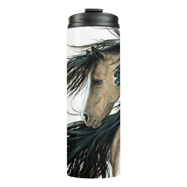 Majestic Horses by Bihrle Thermal Tumbler (Front)