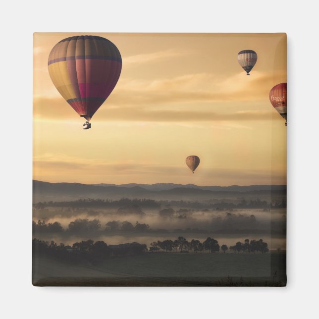 Majestic Hot Air Balloons Magnet (Front)