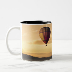 Majestic Hot Air Balloons Two-Tone Coffee Mug
