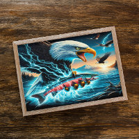 Majestic Hunter: Eagle and Fish