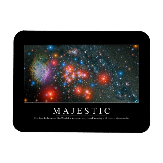 Majestic: Inspirational Quote Magnet (Horizontal)