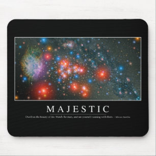 Majestic: Inspirational Quote Mouse Mat