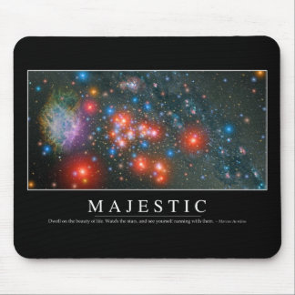 Majestic: Inspirational Quote Mouse Mat