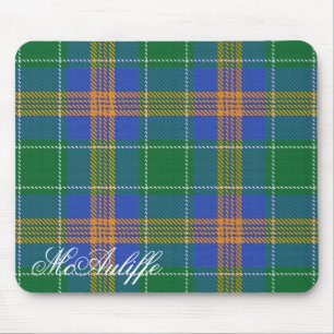 Majestic Irish Clan MacAuliffe Tartan Mouse Mat