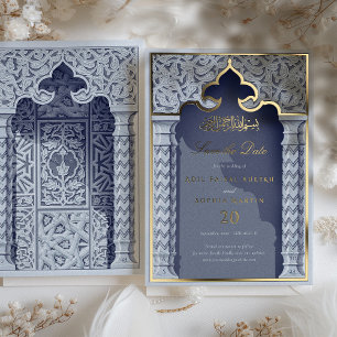 Majestic Islamic Arch Save the Date