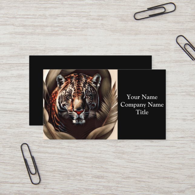 Majestic Jaguar - King Of The Jungle Business Card (Front/Back In Situ)