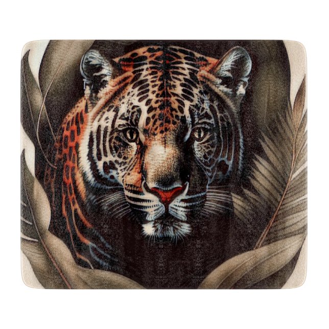 Majestic Jaguar - King Of The Jungle Cutting Board (Front)