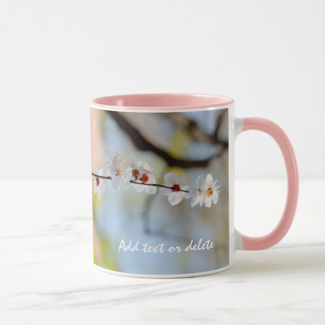 Majestic Japanese Apricot Flowers Mug (Right)