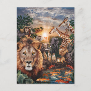Majestic Jungle Gathering Postcard