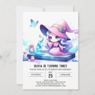 Majestic Kids Wizard Birthday Invitation