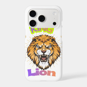 Majestic King Lion Crowned Portrait Design