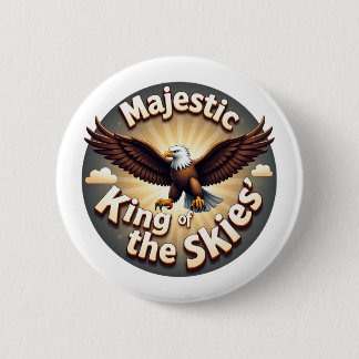 Majestic King of the Skies 6 Cm Round Badge