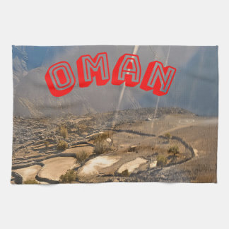 Majestic Landscapes of Oman Tea Towel