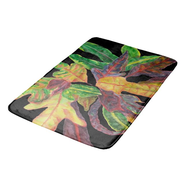Majestic Leaves Bath Mat (Angled)