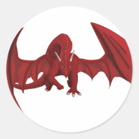 Majestic legendary Red Dragon Fantasy creature