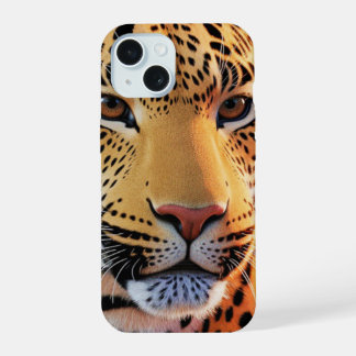Majestic Leopard Close-Up | Stunning Wildlife Art iPhone 15 Case