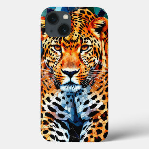 Majestic Leopard in Vibrant Detail iPhone 13 Case
