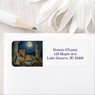 Majestic Leopard on Cliff Ledge  