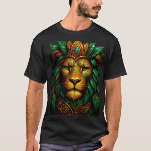 Majestic Lion Artistic Design  Royal Wildlife  T-Shirt