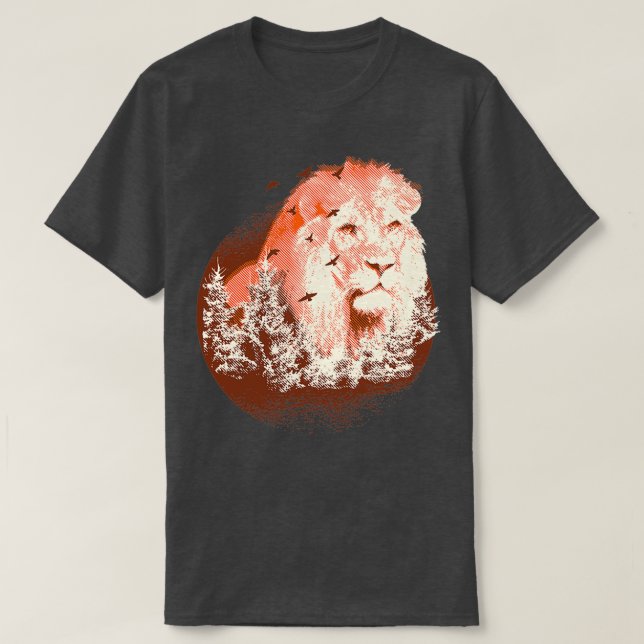 Majestic Lion Artwork T-Shirt (Design Front)