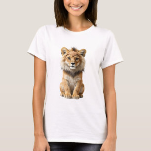 Majestic Lion Cub with Tribal Headband T-Shirt