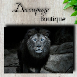 Majestic Lion Decoupage Tissue Paper