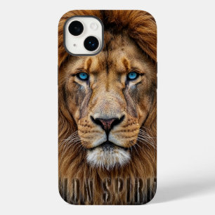 Majestic Lion Face with Blue Eyes   Wildlife Anima Case-Mate iPhone 14 Plus Case