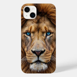Majestic Lion Face with Blue Eyes Wildlife Anima Case-Mate iPhone 14 Plus Case
