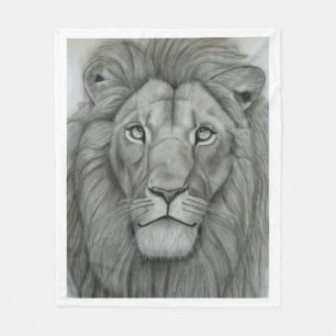 Majestic Lion Fleece Blanket