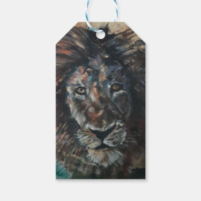 Majestic Lion  Gift Tags (Front)