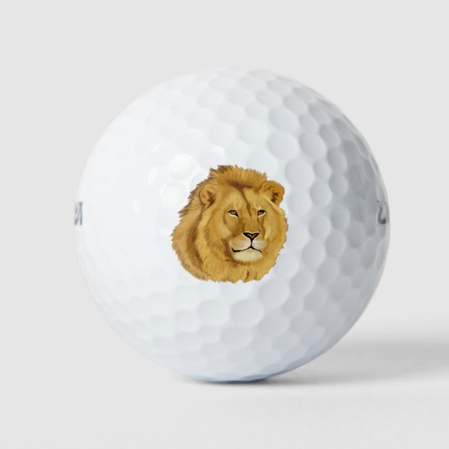 Majestic Lion Golf Balls (Front)