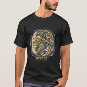 Majestic Lion Head Tribal Artwork T-Shirt