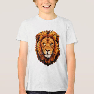 Majestic Lion Head Vector Illustration | Powerful Tri-Blend Shirt
