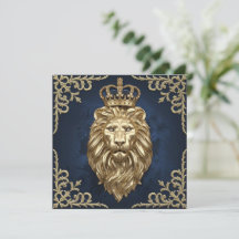 Majestic lion in a regal pose