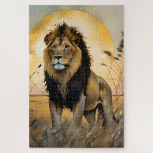Majestic Lion Jigsaw Puzzle