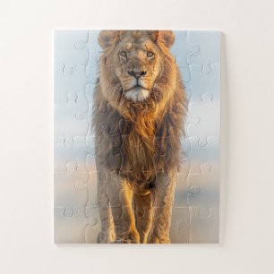 Majestic Lion Jigsaw Puzzle - WildlifeAnimalPuzzle
