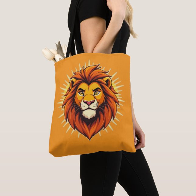 Majestic Lion – King of Power and Authority Tote Bag (Close Up)