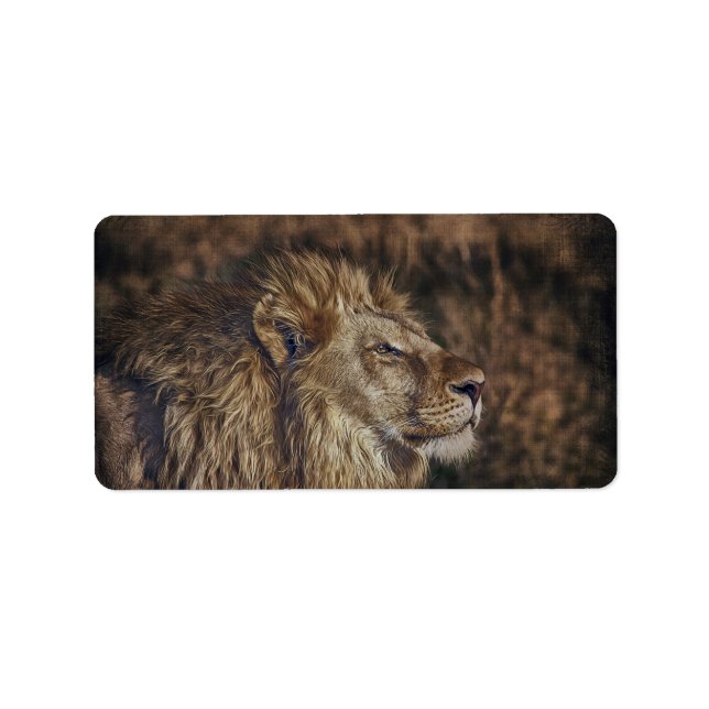 Majestic Lion Label (Front)