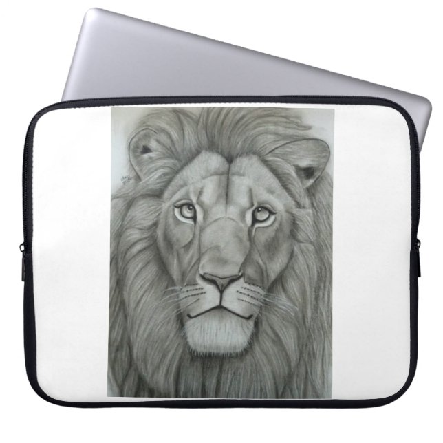 Majestic Lion Laptop Sleeve (Front)