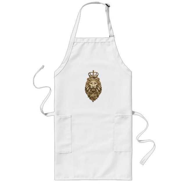 Majestic lion long apron (Front)