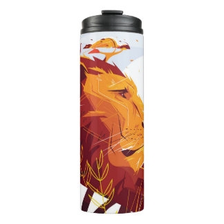 Majestic lion on safari King of beasts lying and g Thermal Tumbler