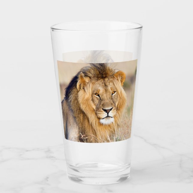 Majestic lion photo glass (Front)