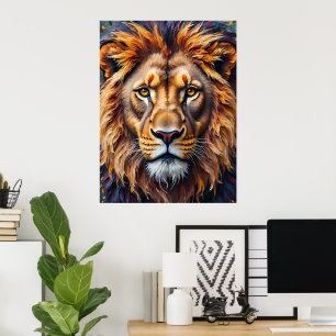 Majestic Lion Poster