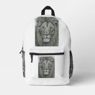 Majestic Lion Printed Backpack