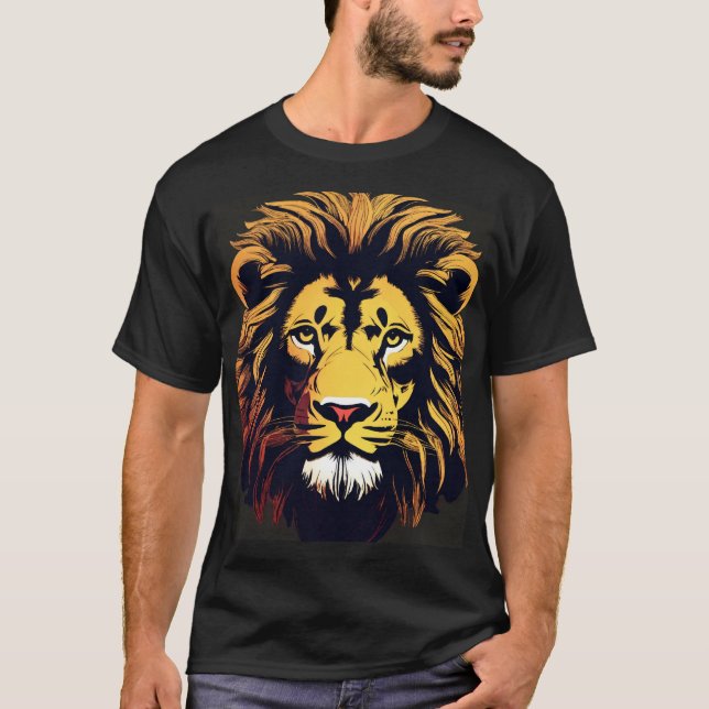 Majestic Lion Silhouette.design  T-Shirt (Front)