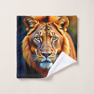 Majestic Lion: Soul of the Wild King Art Bath Towel Set