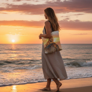 Majestic Lion Sunset - KIng of the Jungle Safari Tote Bag