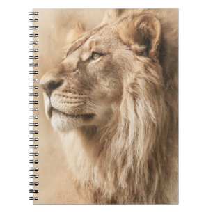Majestic Lion Wildlife Art Notebook